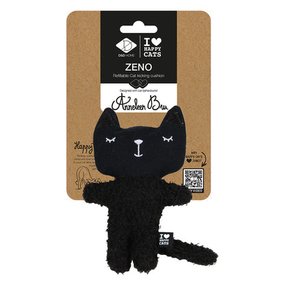 ZENO - Refillable cat kicking cushion Black