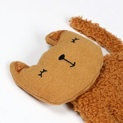 ZOEY - Refillable cat kicking cushion Brown