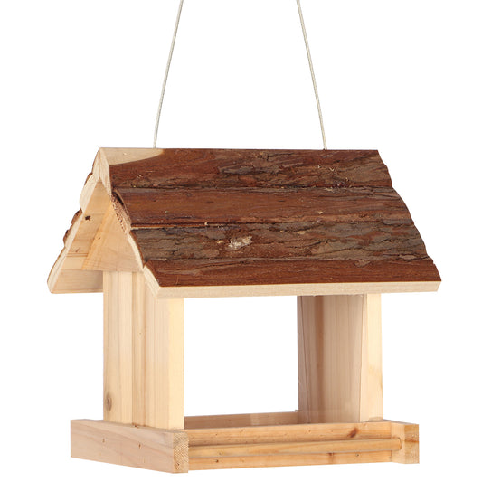 Garden Birds Food Dispenser Bark Wood